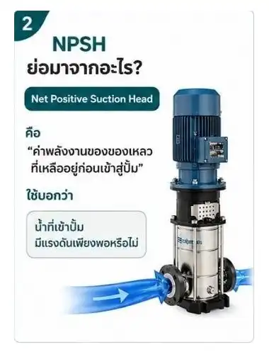 NPSH ย่อมาจาก Net Positive Suction Head