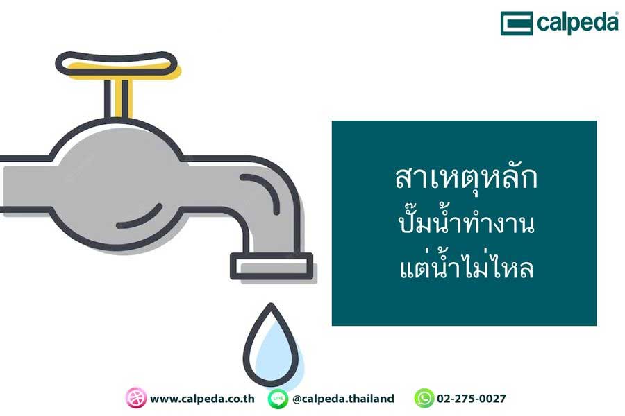 ปั๊มทำงานแต่น้ำไม่ไหล ปั๊มทำงานแต่น้ำไม่ไหล